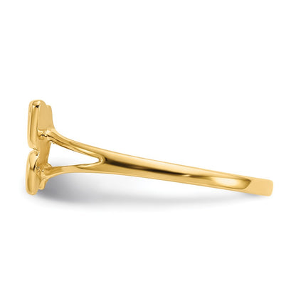 14K Yellow Gold Children's Butterfly Ring