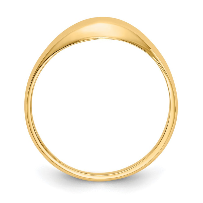 14K Yellow Gold Childs Polished Dome Ring