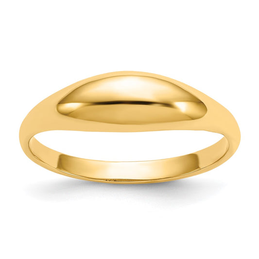 14K Yellow Gold Childs Polished Dome Ring