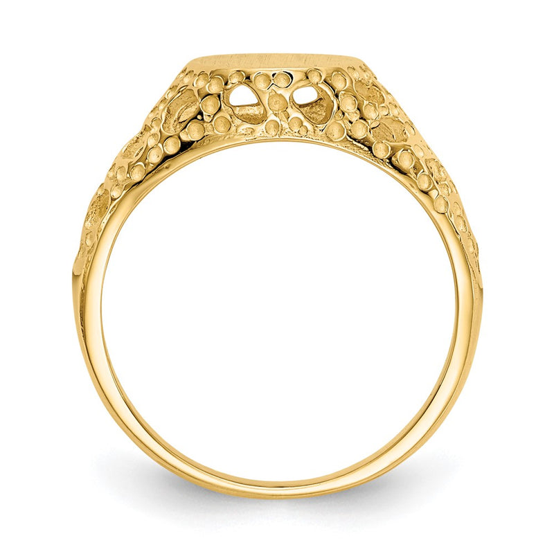 14K Yellow Gold Childs Fancy Signet Ring