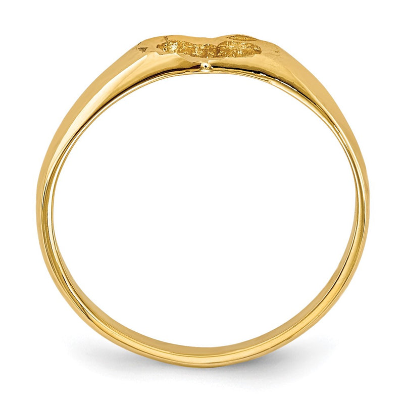 14K Yellow Gold Children's Heart Ring