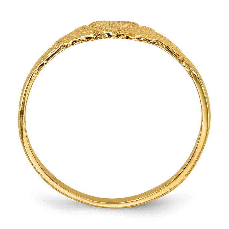 14K Yellow Gold Childs Heart Ring