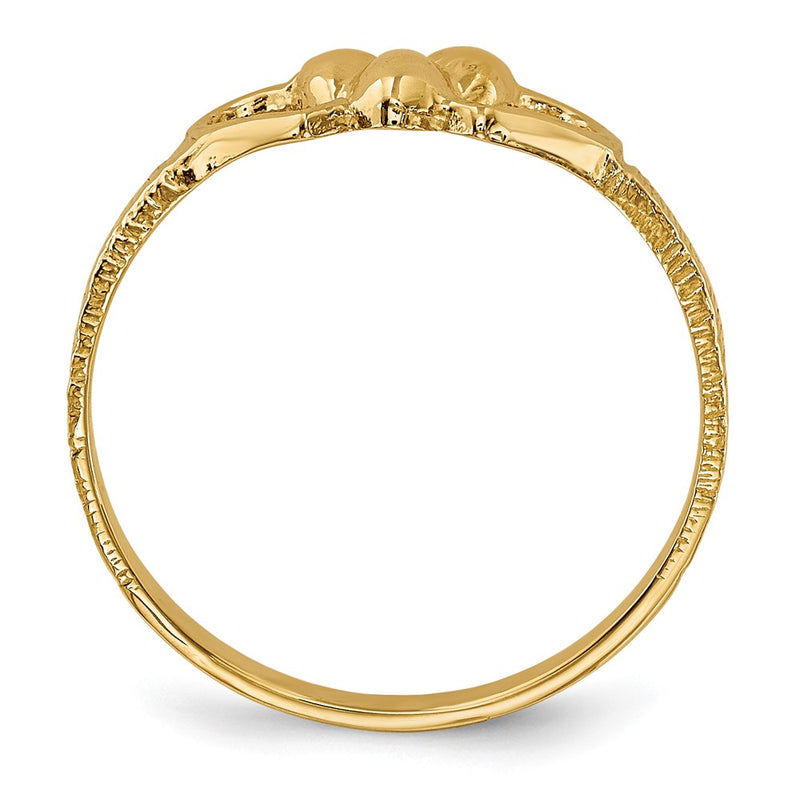 14K Yellow Gold Children's Heart Ring