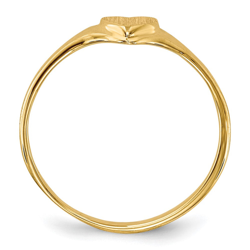 14K Yellow Gold Children's Heart Ring