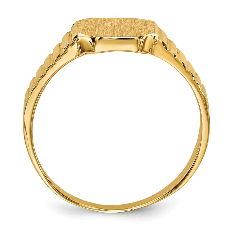 14K Yellow Gold Child's Signet Ring