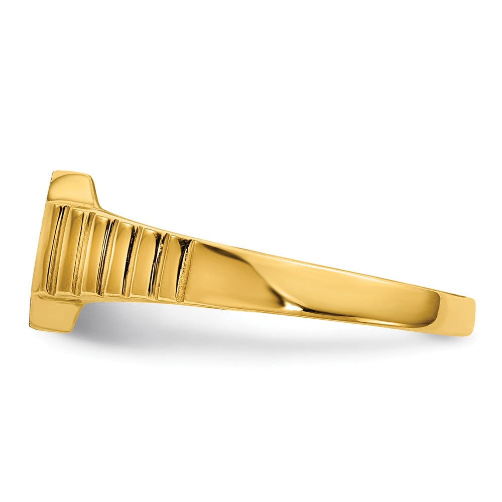 14K Yellow Gold Child's Signet Ring