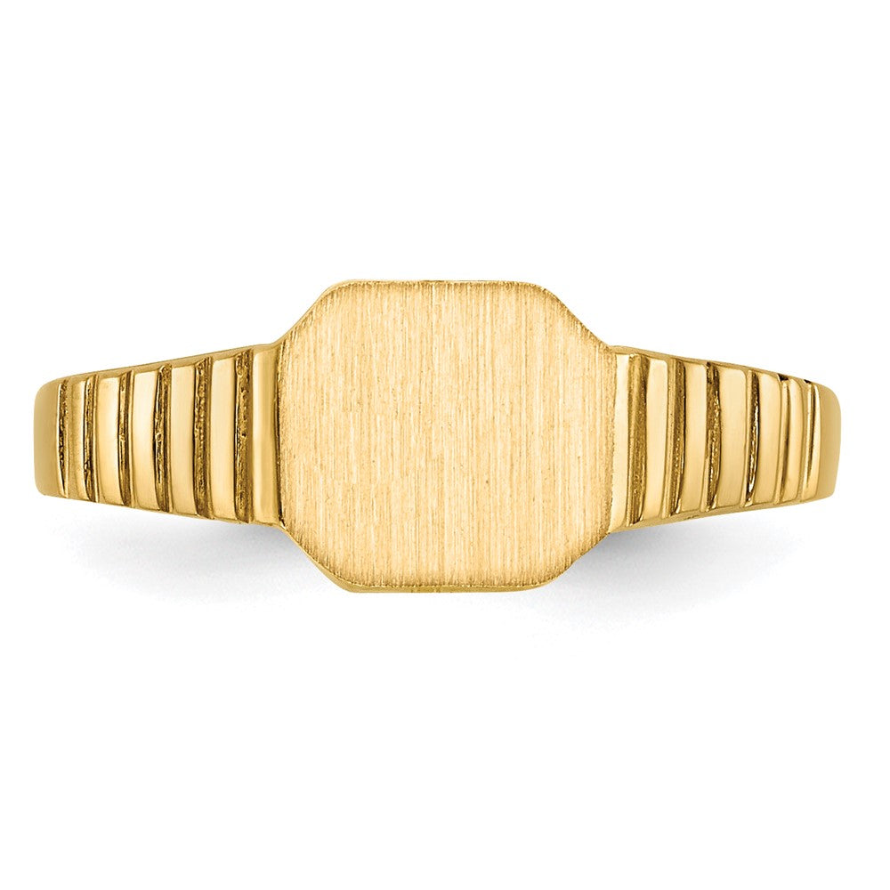 14K Yellow Gold Child's Signet Ring