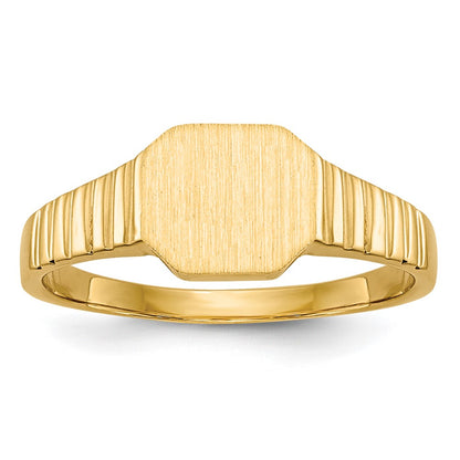 14K Yellow Gold Child's Signet Ring