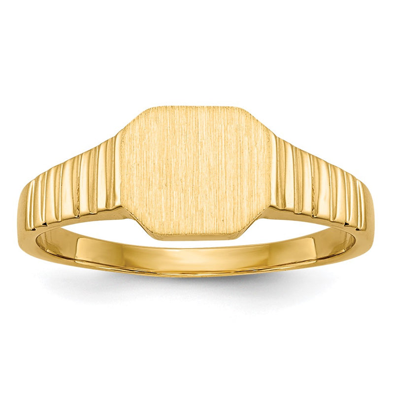 14K Yellow Gold Child's Signet Ring