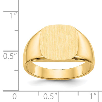 14K Yellow Gold Men's Signet Ring