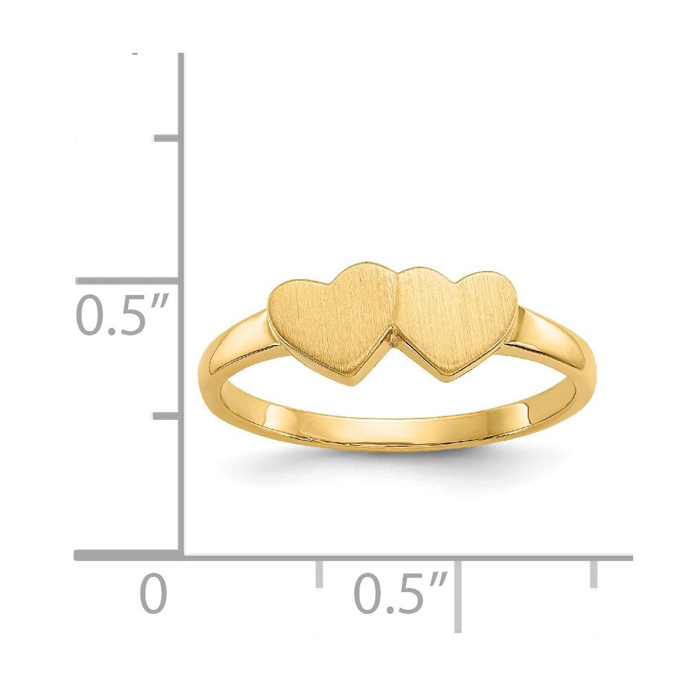 14K Yellow Gold 11.5 x 5x5mm Open Back Signet Ring