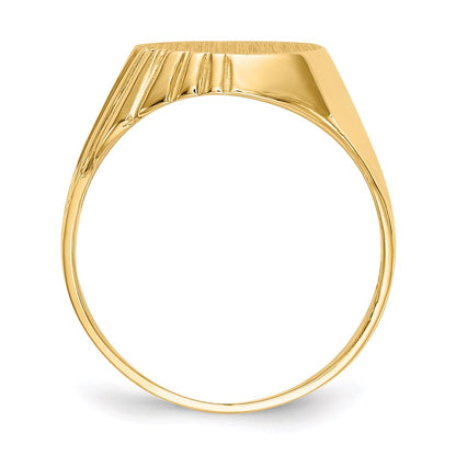 14K Yellow Gold Men's signet Ring