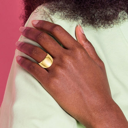 14K Yellow Gold Polished Dome Ring