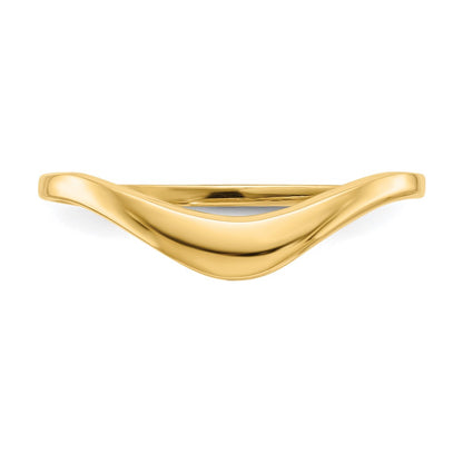14K Yellow Gold Polished Dome Ring
