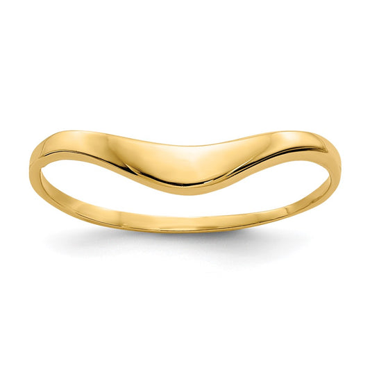 14K Yellow Gold Polished Dome Ring