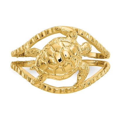 14k Yellow Gold Turtle Toe Ring