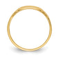 14k Yellow Gold Polished Rectangular Baby Signet Ring