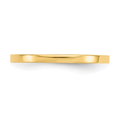 14K Yellow Gold High Polished Band Childs Ring