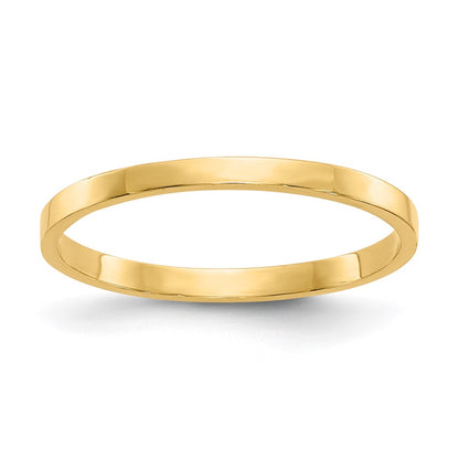 14K Yellow Gold High Polished Band Childs Ring