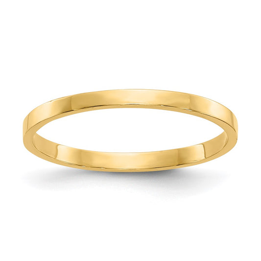 14K Yellow Gold High Polished Band Childs Ring