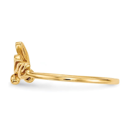 14K Yellow Gold Polished Love Ring
