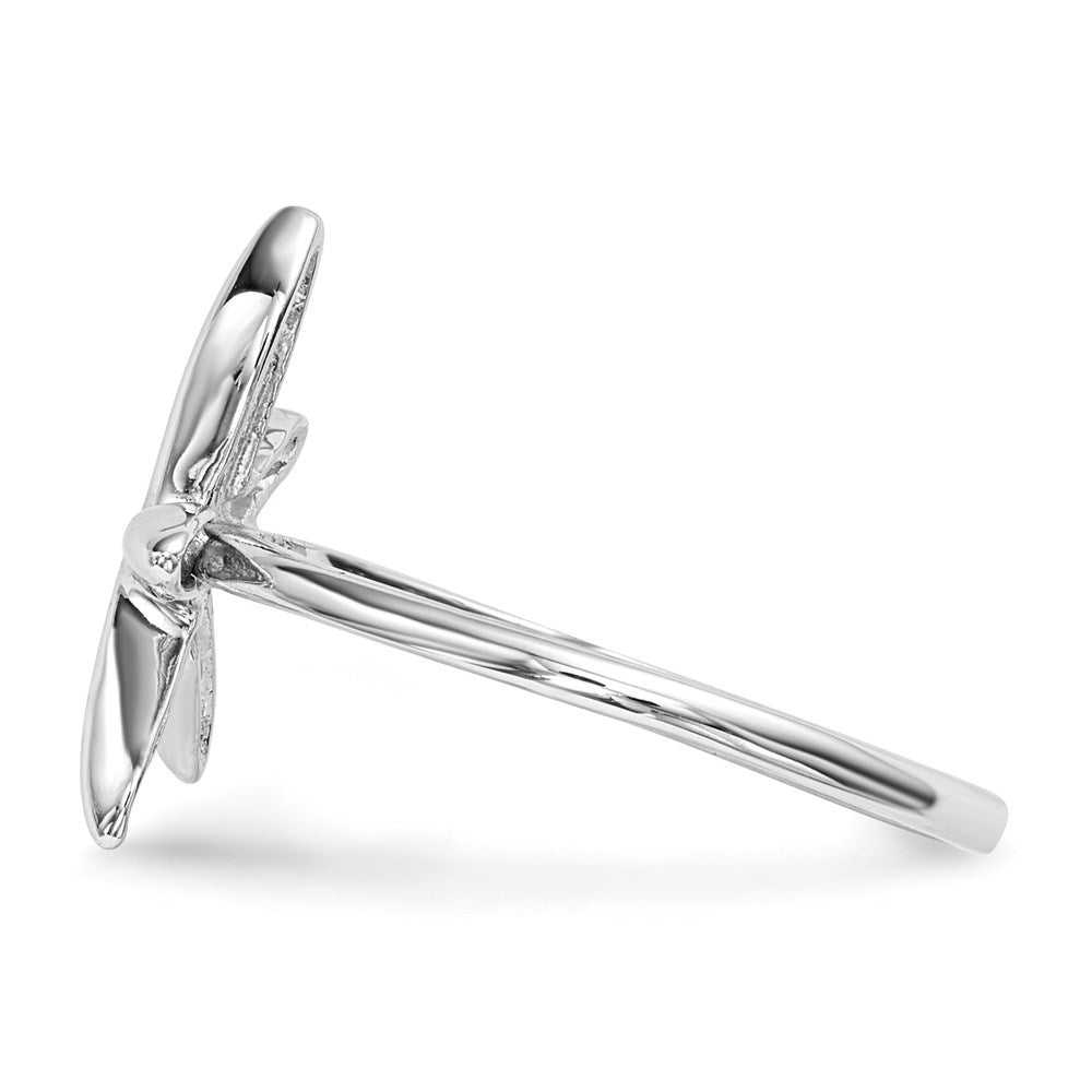 14k White Gold Polished Star Fish Ring