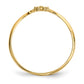 14K Yellow Gold 2-stone CZ Wrap Ring