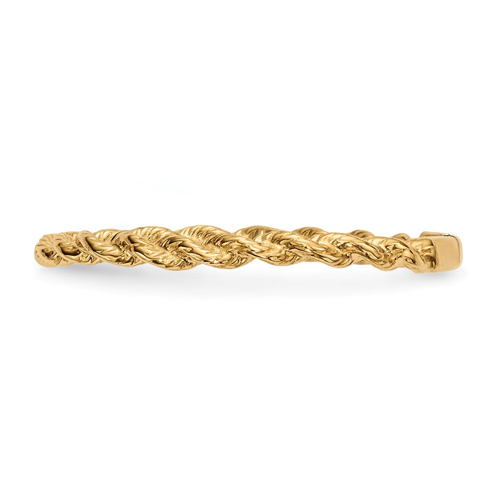 14K Yellow Gold Polished Twisted Rope Ring
