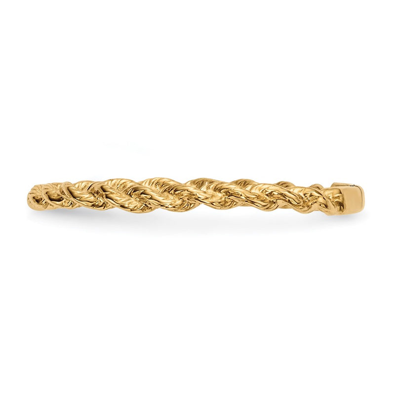 14K Yellow Gold Polished Twisted Rope Ring