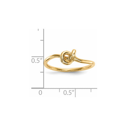 14K Yellow Gold Polished Knot Ring