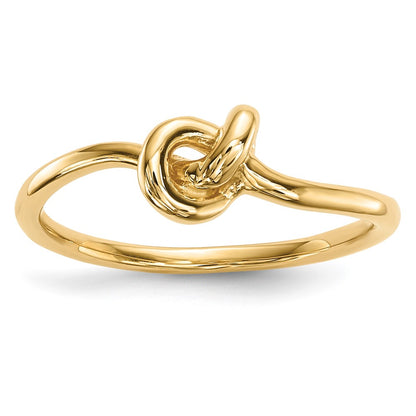 14K Yellow Gold Polished Knot Ring