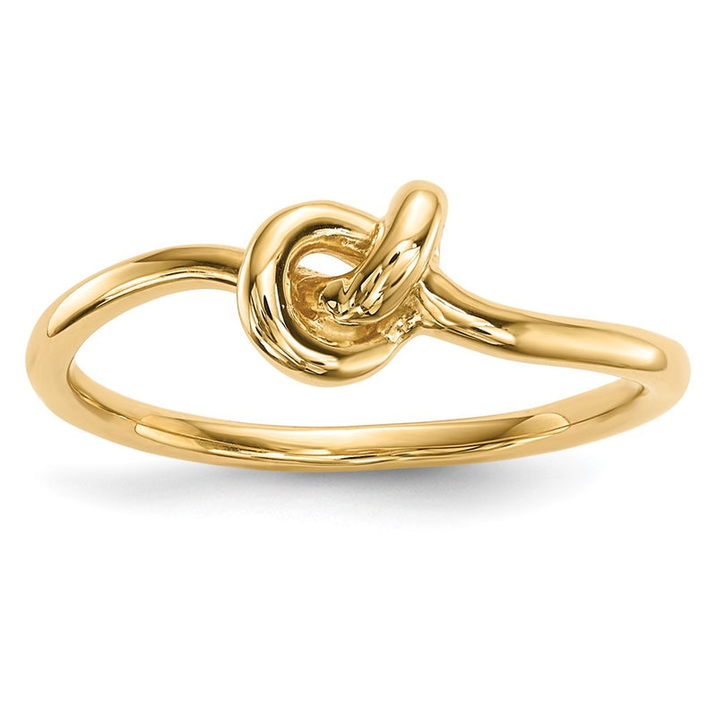14K Yellow Gold Polished Knot Ring