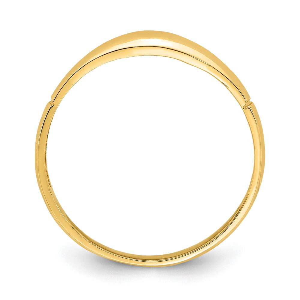 14K Yellow Gold D/C Band Ring