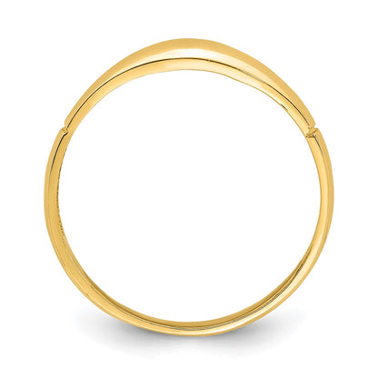 14K Yellow Gold D/C Band Ring