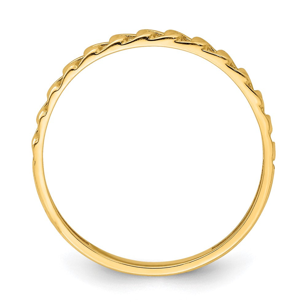 14K Yellow Gold Link Design Ring
