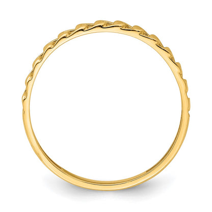 14K Yellow Gold Link Design Ring