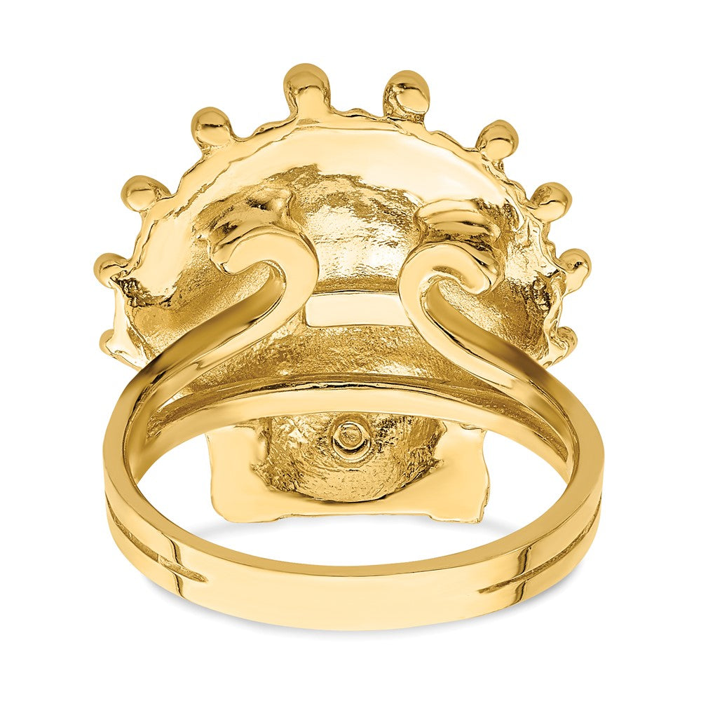14K Yellow Gold Lion's Paw Shell Ring