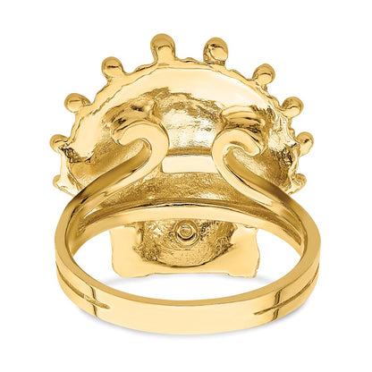 14K Yellow Gold Lion's Paw Shell Ring