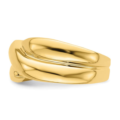 14K Yellow Gold Polished Fashion Dome Ring