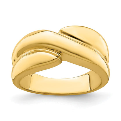 14K Yellow Gold Polished Fashion Dome Ring