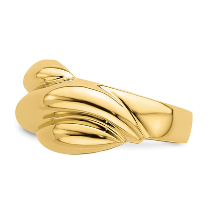 14K Yellow Gold Polished Dome Ring
