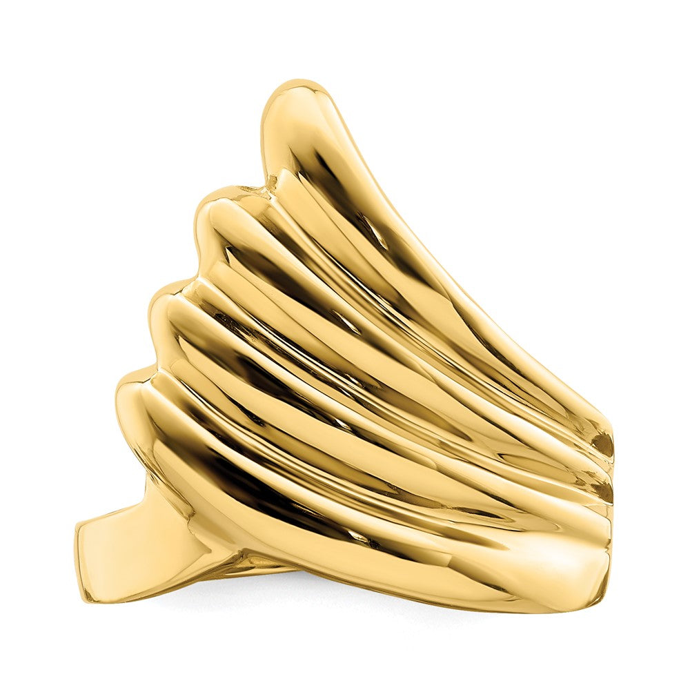14K Yellow Gold Polished Fish Tail Ring