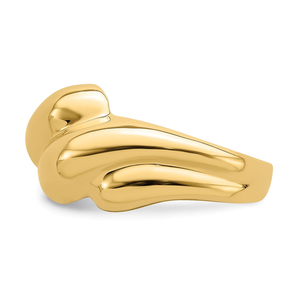 14K Yellow Gold Polished Fashion Dome Ring