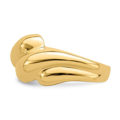 14K Yellow Gold Polished Fashion Dome Ring