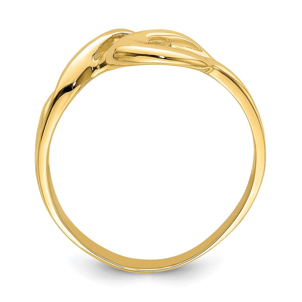 14K Yellow Gold Polished Freeform Ring