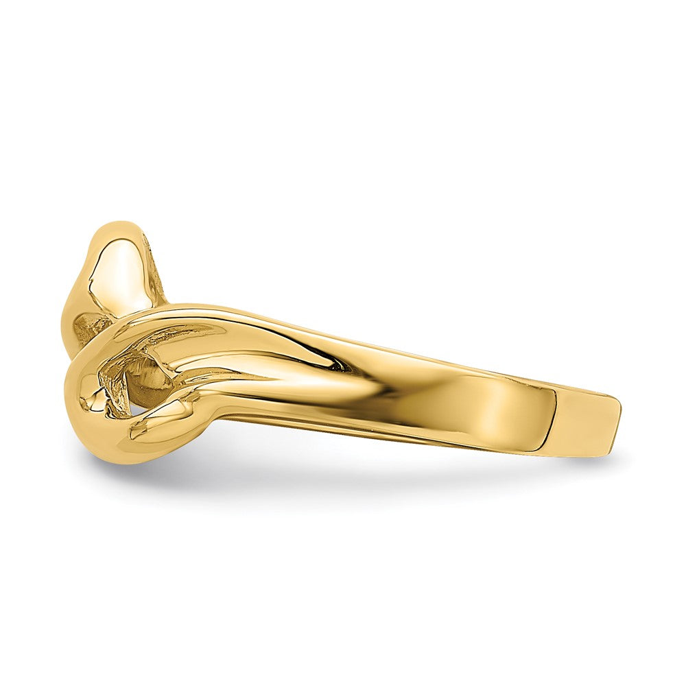 14K Yellow Gold Polished Freeform Ring