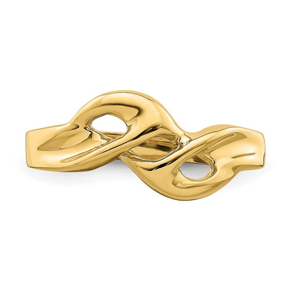14K Yellow Gold Polished Freeform Ring