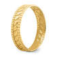 14K Yellow Gold Leaf Engraved Thumb Ring (size 9)
