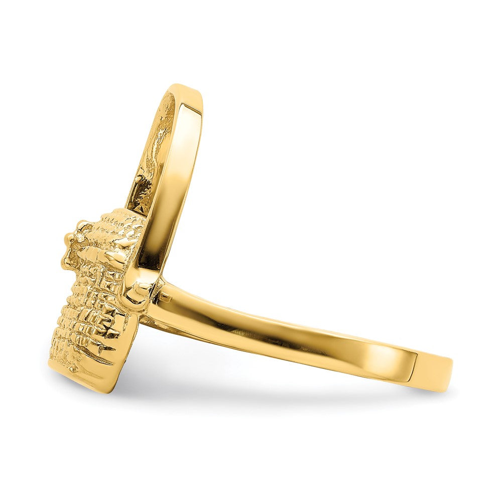 14K Yellow Gold 2-D Nantucket Basket Ring