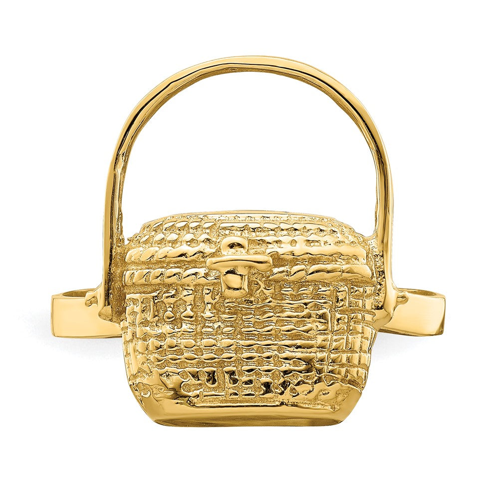14K Yellow Gold 2-D Nantucket Basket Ring